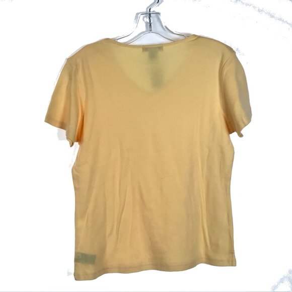 😀 3 for $20 NWT Eddie Bauer Knit V-Neck T Shirt - Picture 3 of 3